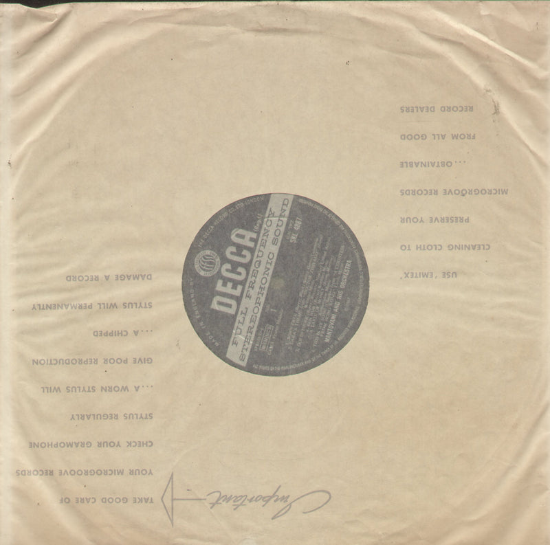 No Sleeve by Mantovani And His Orchestra — LP vinyl record cover