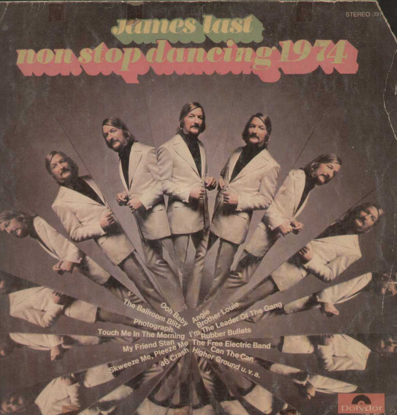 JAMES LAST Non Stop Dancing 1974 English Vinyl L P — 1974 LP vinyl record cover
