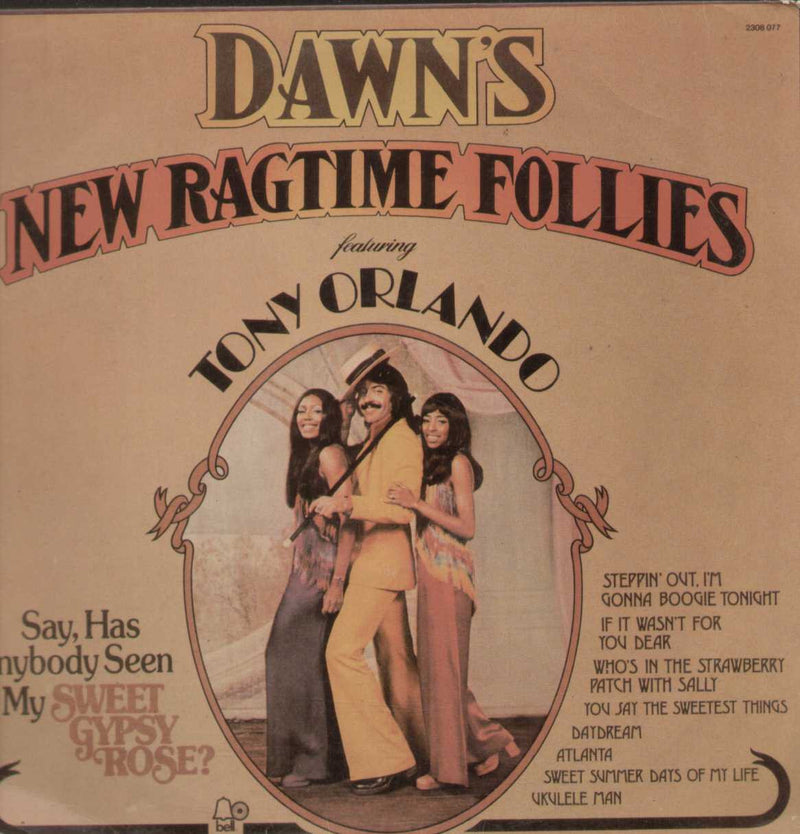 Tony Orlando And Dawn New Ragtime Follies English Vinyl L P — LP vinyl record cover