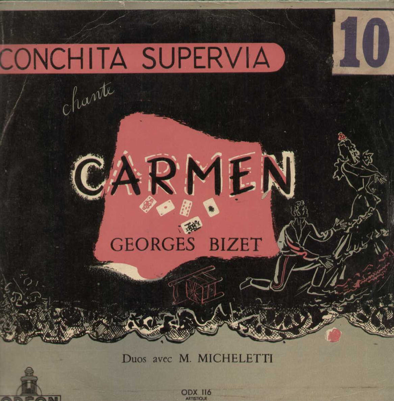 Conchita Supervia Chante Carmen — LP vinyl record cover