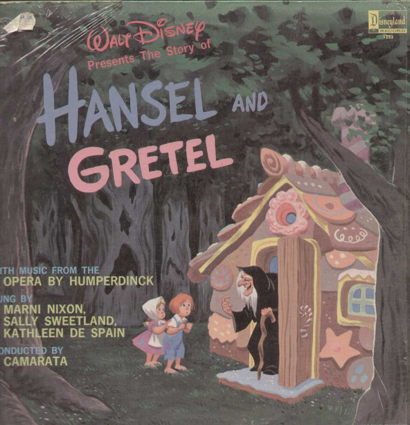 Hansel and Gretel Disneyland Record 1964 — 1964 LP vinyl record cover
