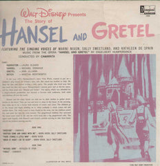 Hansel and Gretel Disneyland Record 1964  English Vinyl LP