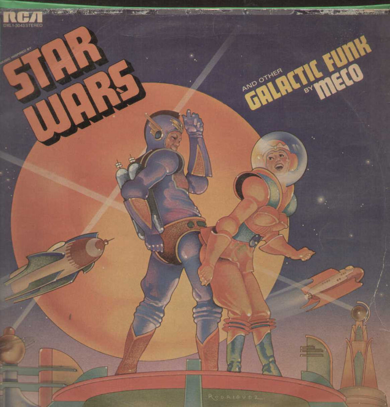 Star Wars And Other Galactic Funk by Meco ‎XL13043 Holland 1977 — 1977 LP vinyl record cover