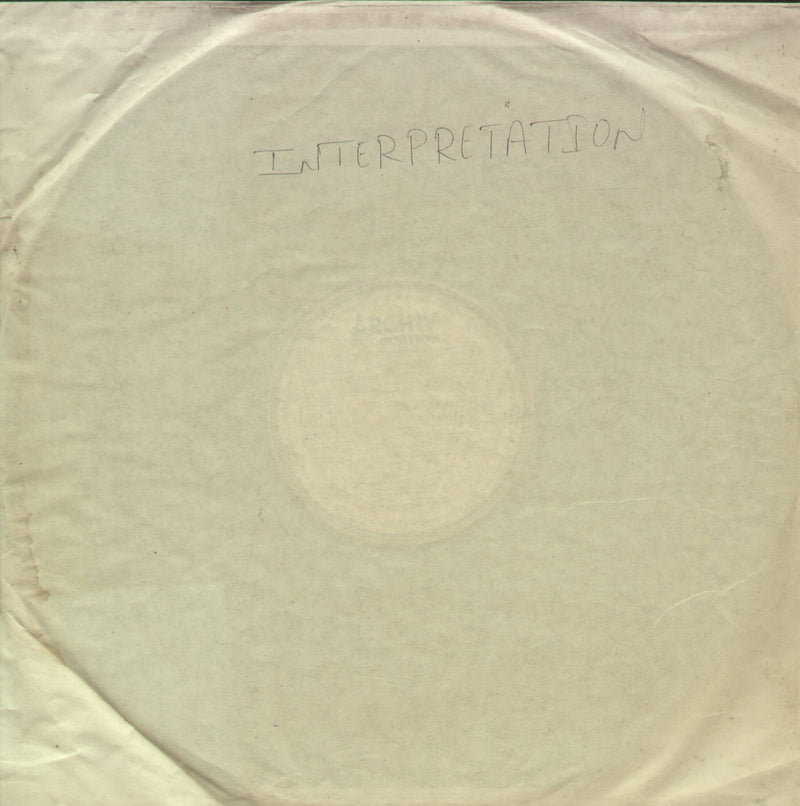 No Sleeve by Interpretation — LP vinyl record cover