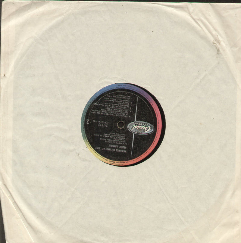 No Sleeve by Memories are Made of These George Chakiris — LP vinyl record cover