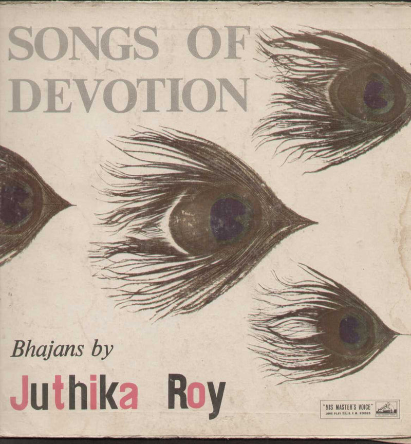 Bhajans by Juthika Roy by of Devotion — devotional LP vinyl record cover