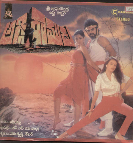Aggi Ramudu  - Telugu 1990  LP Vinyl