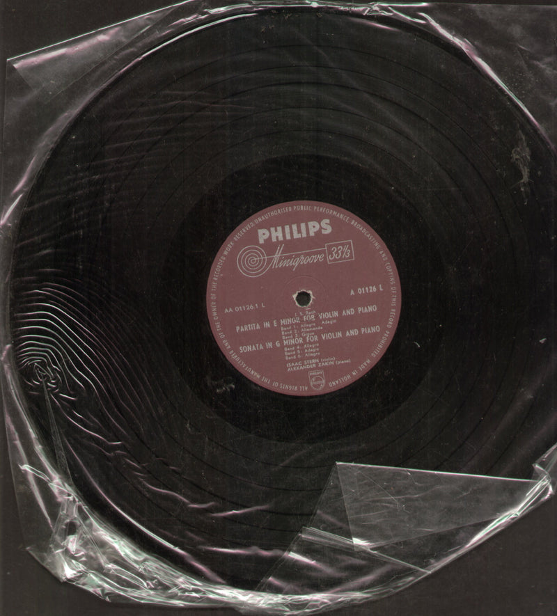 No Sleeve by Sonata No. 3 In E Major For Violin and Piano — instrumental LP vinyl record cover