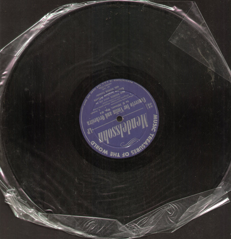 No Sleeve by Concerto For Violin and Orchestra — LP vinyl record cover
