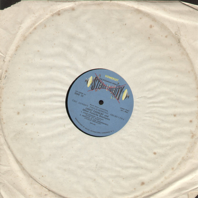 No Sleeve by Light Cavalry and Other Favorite Overtures — LP vinyl record cover