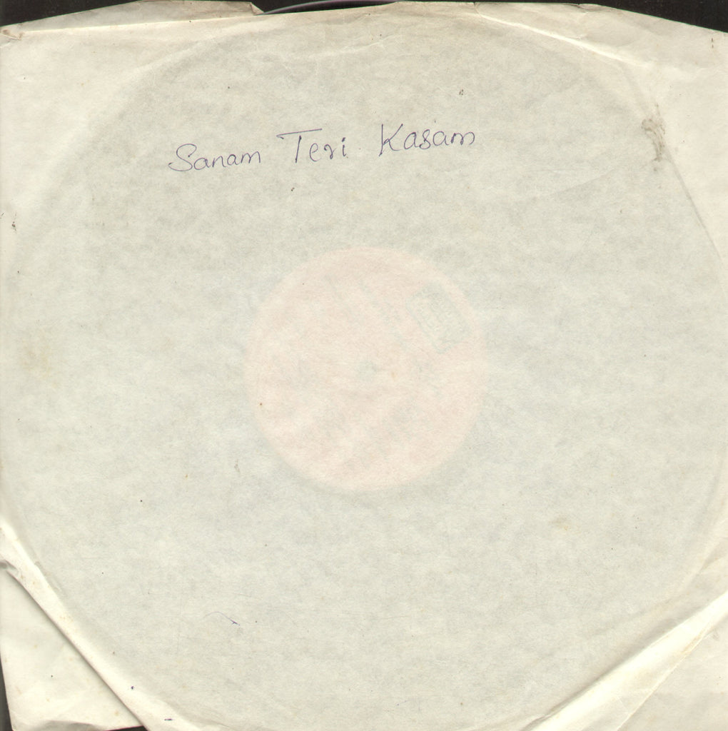 Sanam Teri Kasam - Hindi Bollywood Vinyl LP - No Sleeve