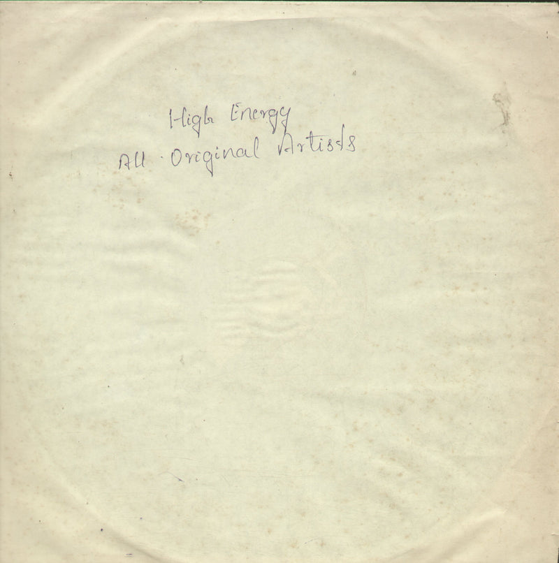 No Sleeve by High Energy All Original Artists — LP vinyl record cover