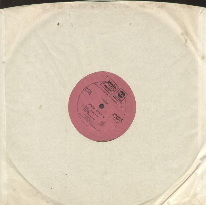 No Sleeve by Hayon Symphony No. 90 — LP vinyl record cover