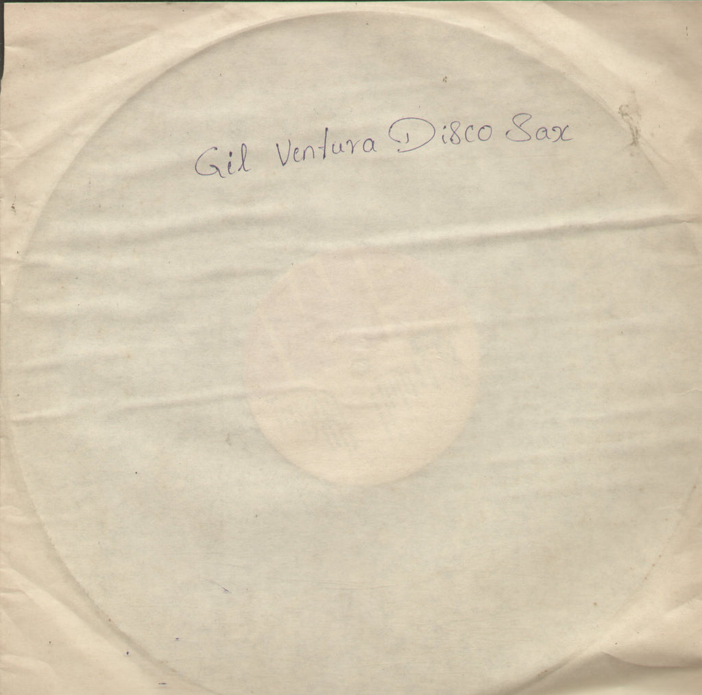 Gil Ventura Disco Sax - English Bollywood Vinyl LP - No Sleeve