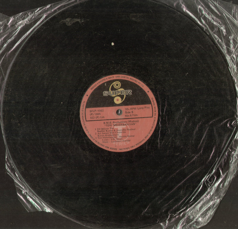 No Sleeve by Teri Meherbaniyan 1980 — 1980 LP vinyl record cover