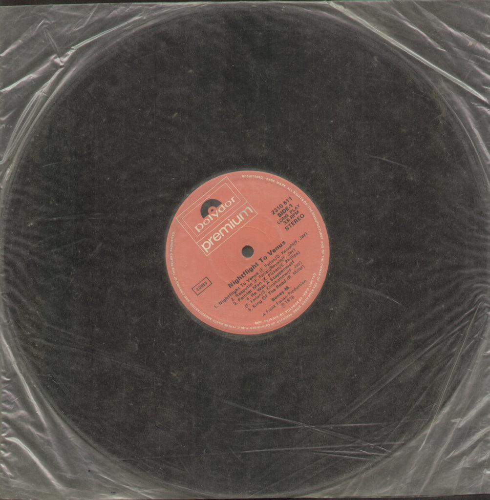 Boney M. Nightflight To Venus - English Bollywood Vinyl LP - No Sleeve