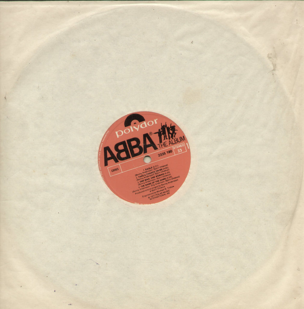 Abba The Album - English Bollywood Vinyl LP - No Sleeve