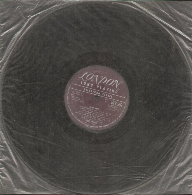 No Sleeve by Linger Awhile Billy Vaughn — LP vinyl record cover