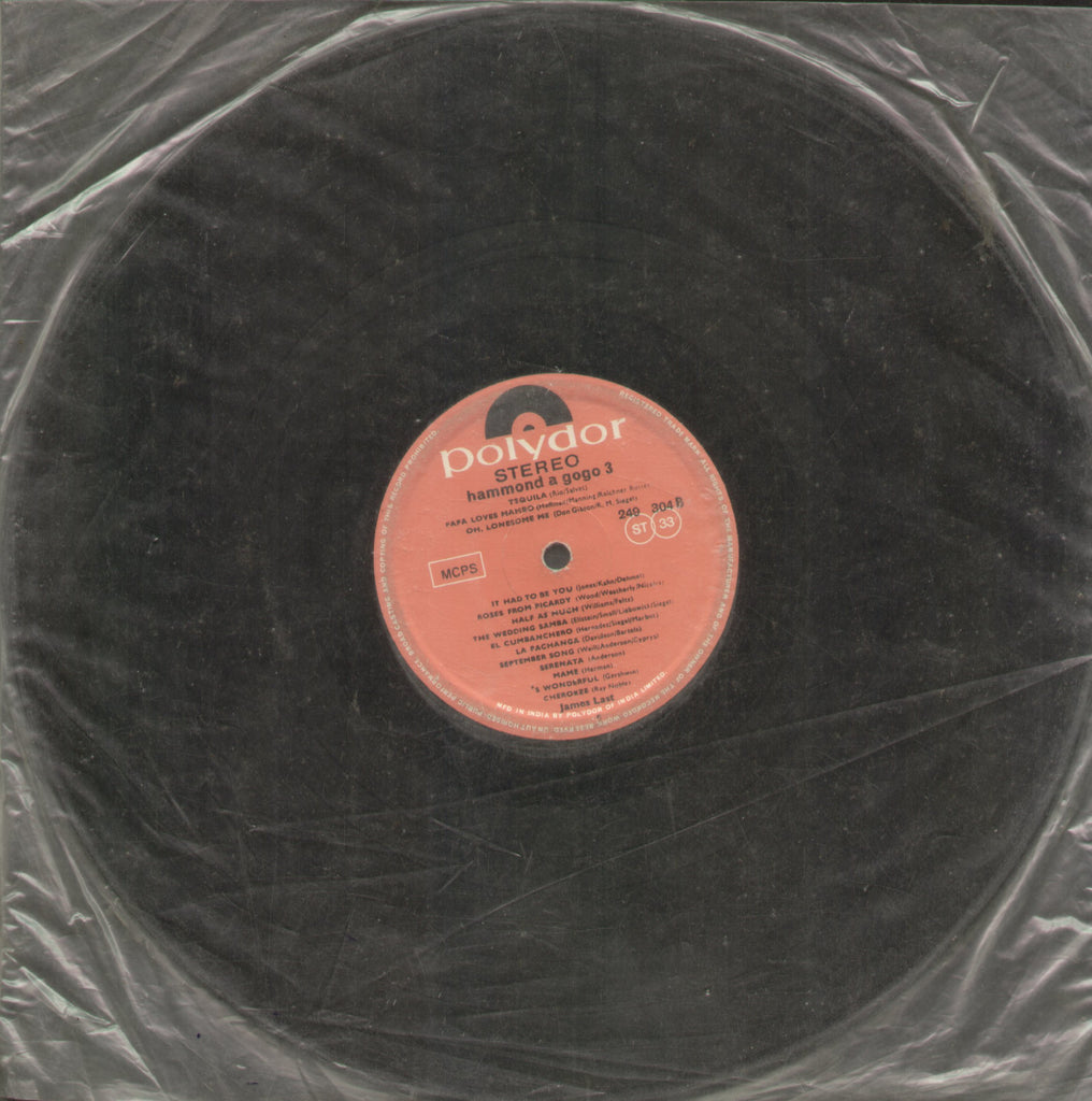 Hammond a Gogo 3 - English Bollywood Vinyl LP - No Sleeve