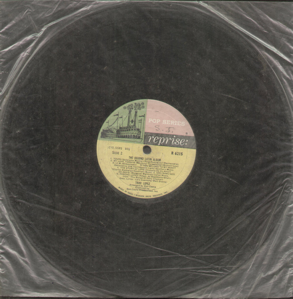 The Second Latin Album Trini Lopez - English Bollywood Vinyl LP - No Sleeve