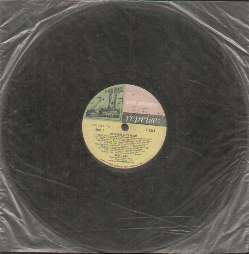 No Sleeve by The Second Latin Album Trini Lopez — LP vinyl record cover