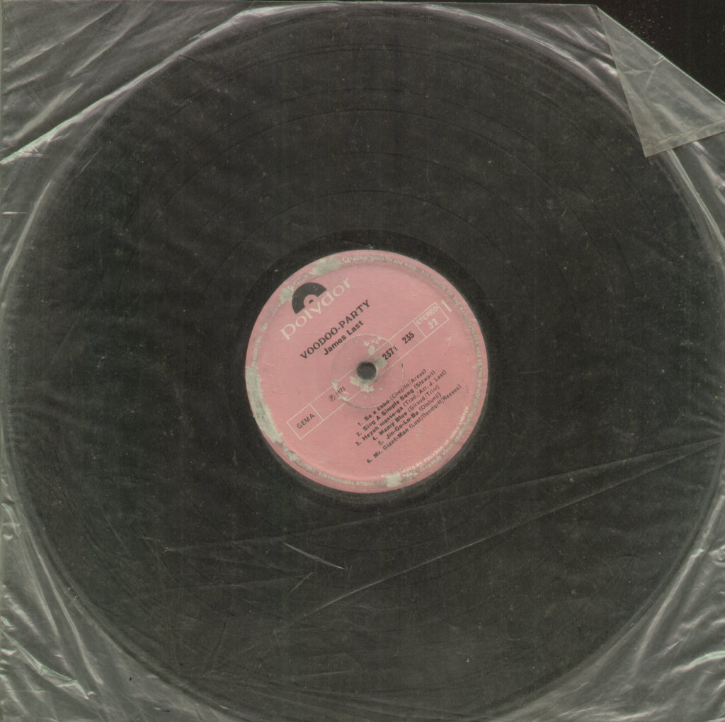 James Last Voodoo-Party - English Bollywood Vinyl LP - No Sleeve