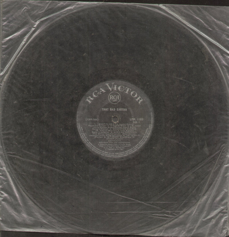 Englsh by That Bad Eartha — LP vinyl record cover