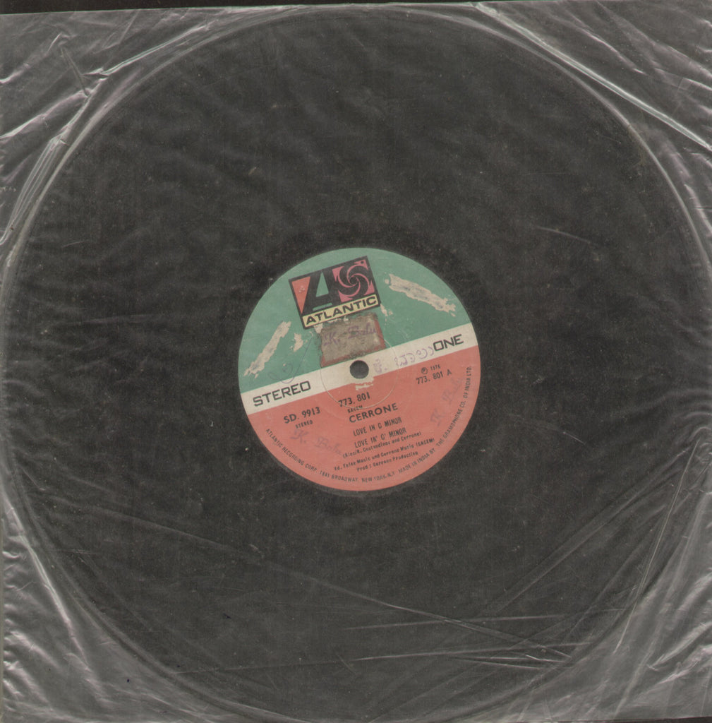 Cerrone Love In C Minor - English Bollywood Vinyl LP - No Sleeve