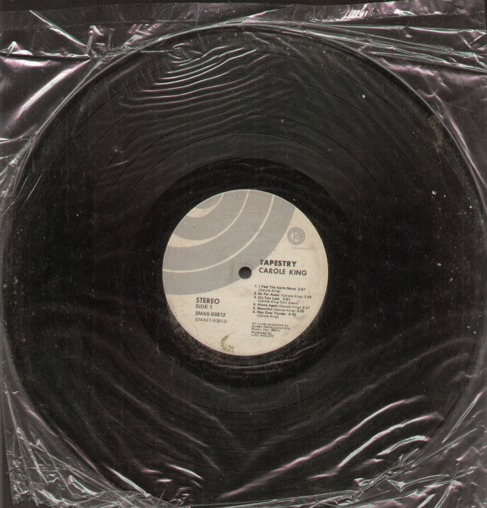 Tapestry Carole King - English Bollywood Vinyl LP - No Sleeve