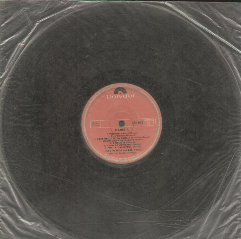No Sleeve by Caribia Hugo Blanco And Los Avila With Their Caribbean Groups — LP vinyl record cover