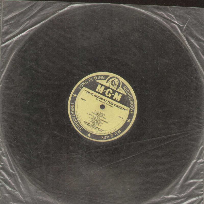No Sleeve by Hi-Fi Holiday For Organ — LP vinyl record cover