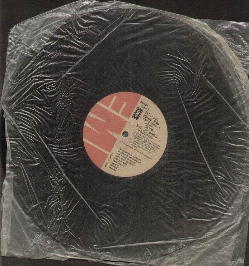 No Sleeve by Hits Your Missed Various — LP vinyl record cover