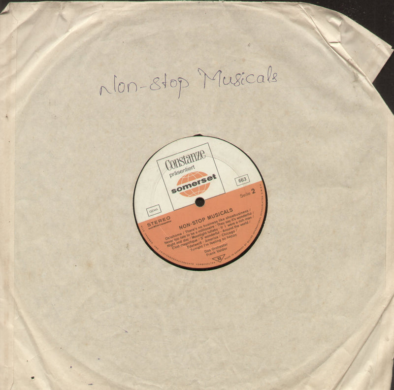No Sleeve by Non Stop Musicals — LP vinyl record cover