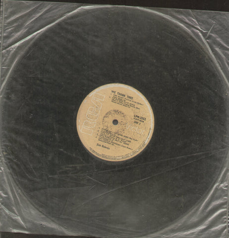 We Thank Thee Jim Reeves - English Bollywood Vinyl LP - No Sleeve