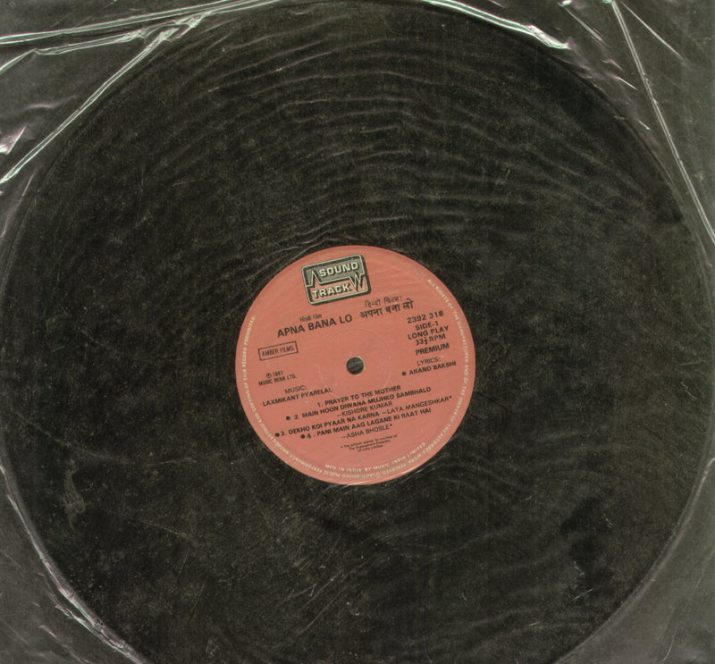 No Sleeve by Apna Bana Lo — LP vinyl record cover
