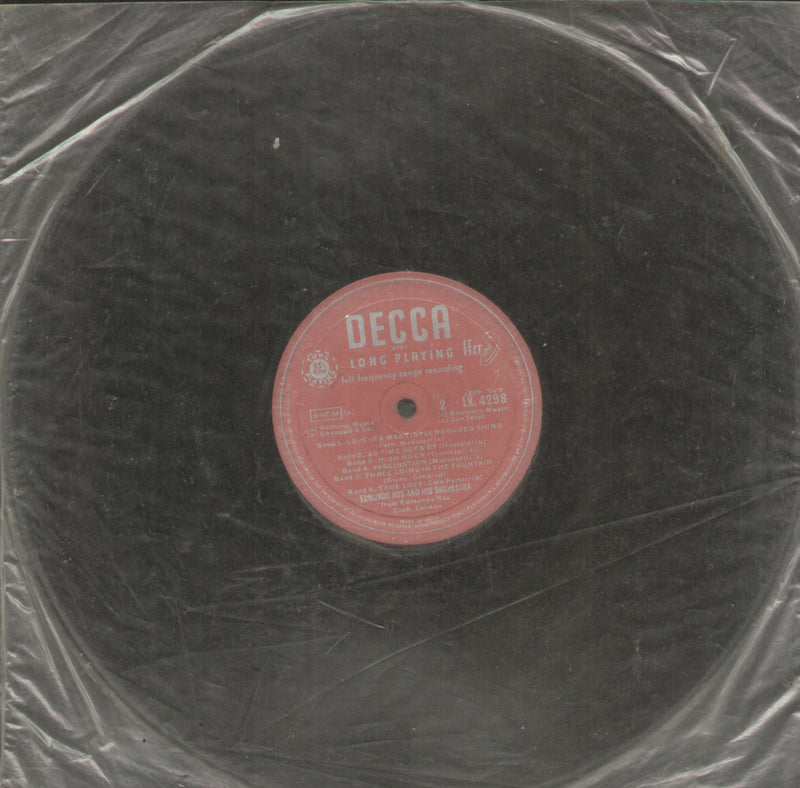 No Sleeve by Edmundo Ros and His Orchestra — LP vinyl record cover