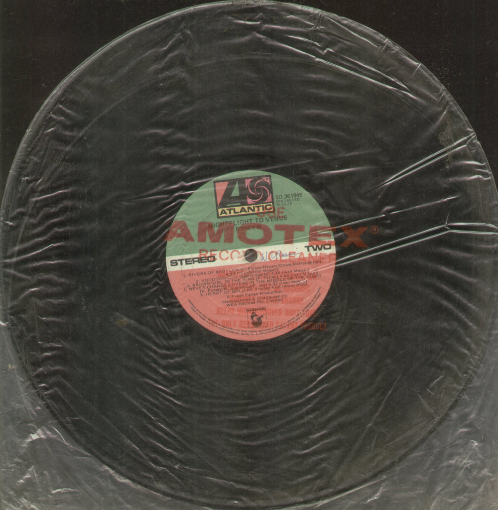 Boney M. Nightflight To Venus - English Bollywood Vinyl LP - No Sleeve