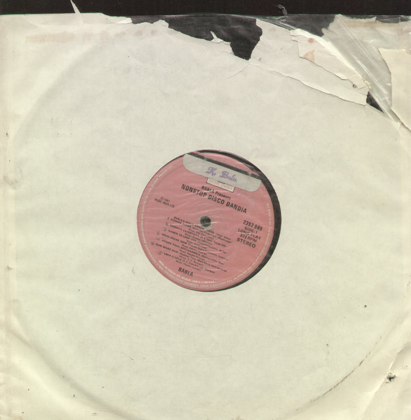 No Sleeve by Nonstop Disco Dania Babla — disco LP vinyl record cover