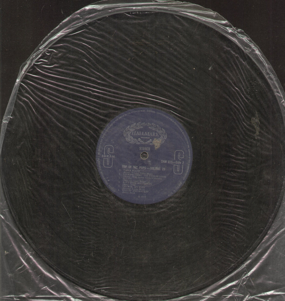 Top of The pops Vol. 29 - English Bollywood Vinyl LP - No Sleeve