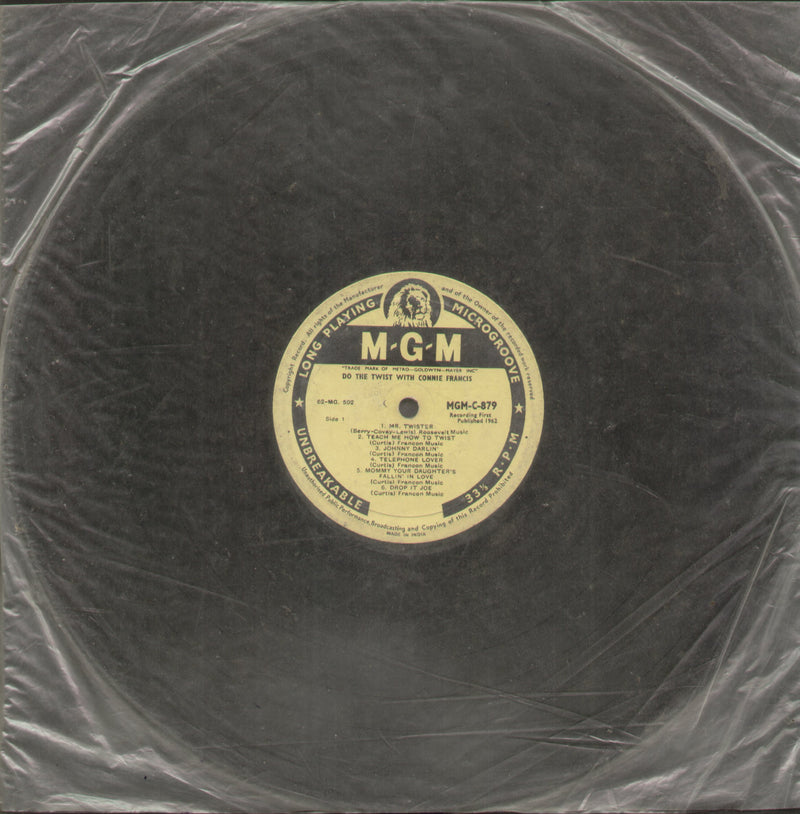 No Sleeve by Do The Twist With Connie Franis — LP vinyl record cover