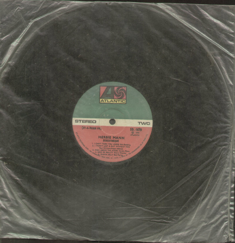 No Sleeve by Herbie Mann Discotheque — disco LP vinyl record cover