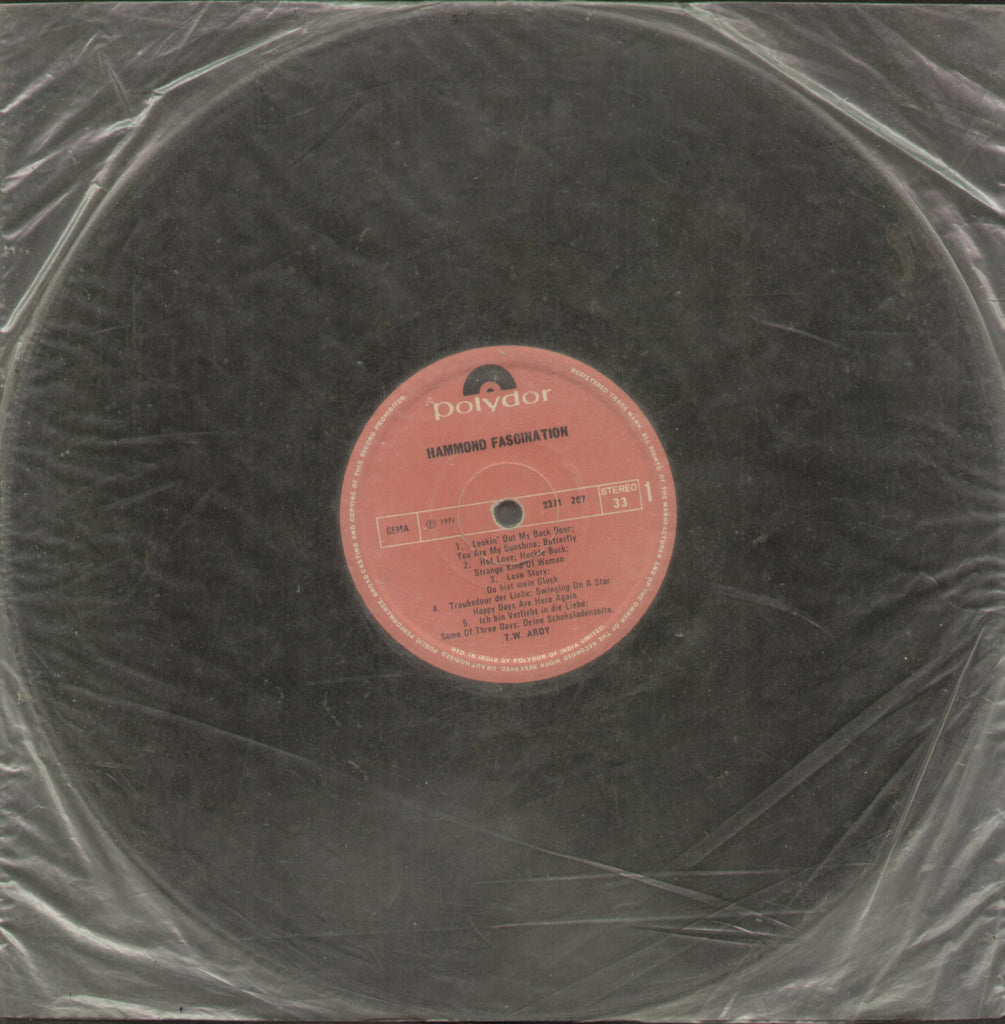 Hammond Fascination - English Bollywood Vinyl LP - No Sleeve
