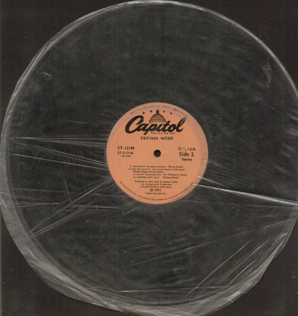Ebonee Webb - English Bollywood Vinyl LP - No Sleeve