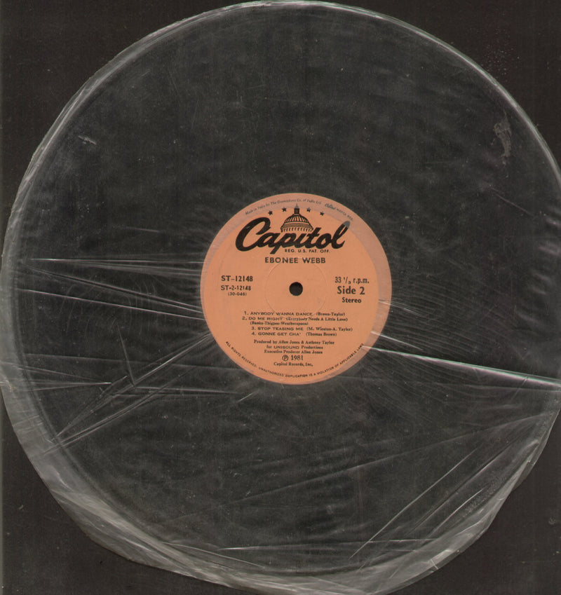 No Sleeve by Ebonee Webb — LP vinyl record cover