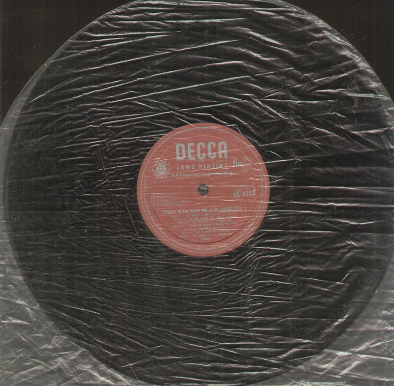 No Sleeve by Stanley Black Plays For Latin Lovers — LP vinyl record cover