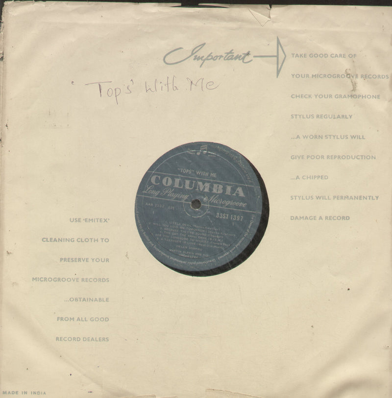 No Sleeve by Tops With Me — LP vinyl record cover