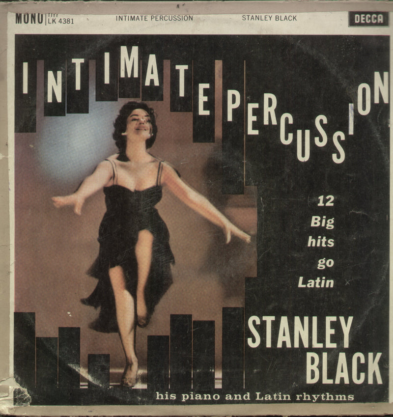 Intimate Percussion Stanley Black — LP vinyl record cover