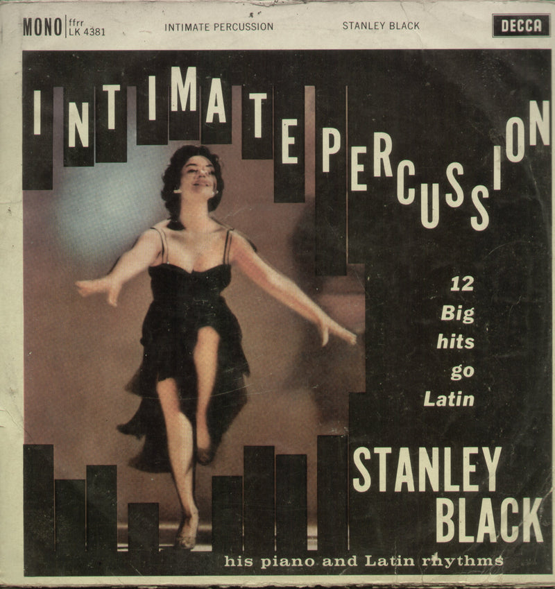 Intimate Percussion Stanley Black — LP vinyl record cover