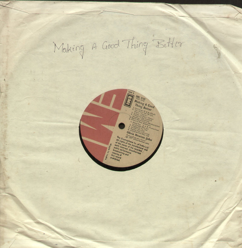 No Sleeve by Making a Good Thing Better — LP vinyl record cover