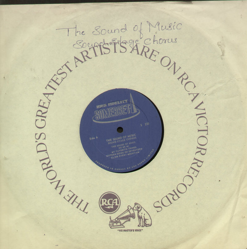 No Sleeve by The Sound of Music Sound Stage Chorus — LP vinyl record cover